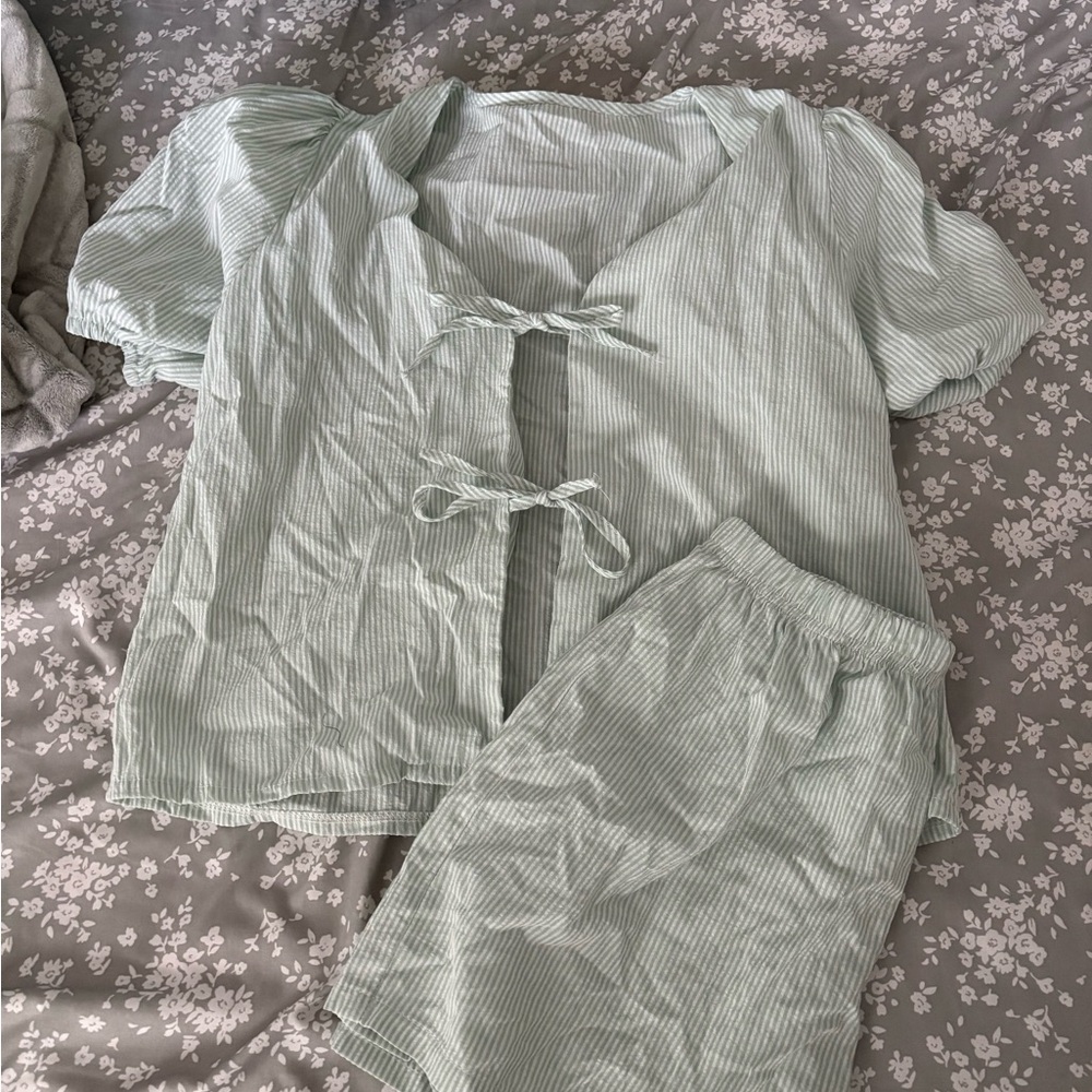 Tie Pajama Set